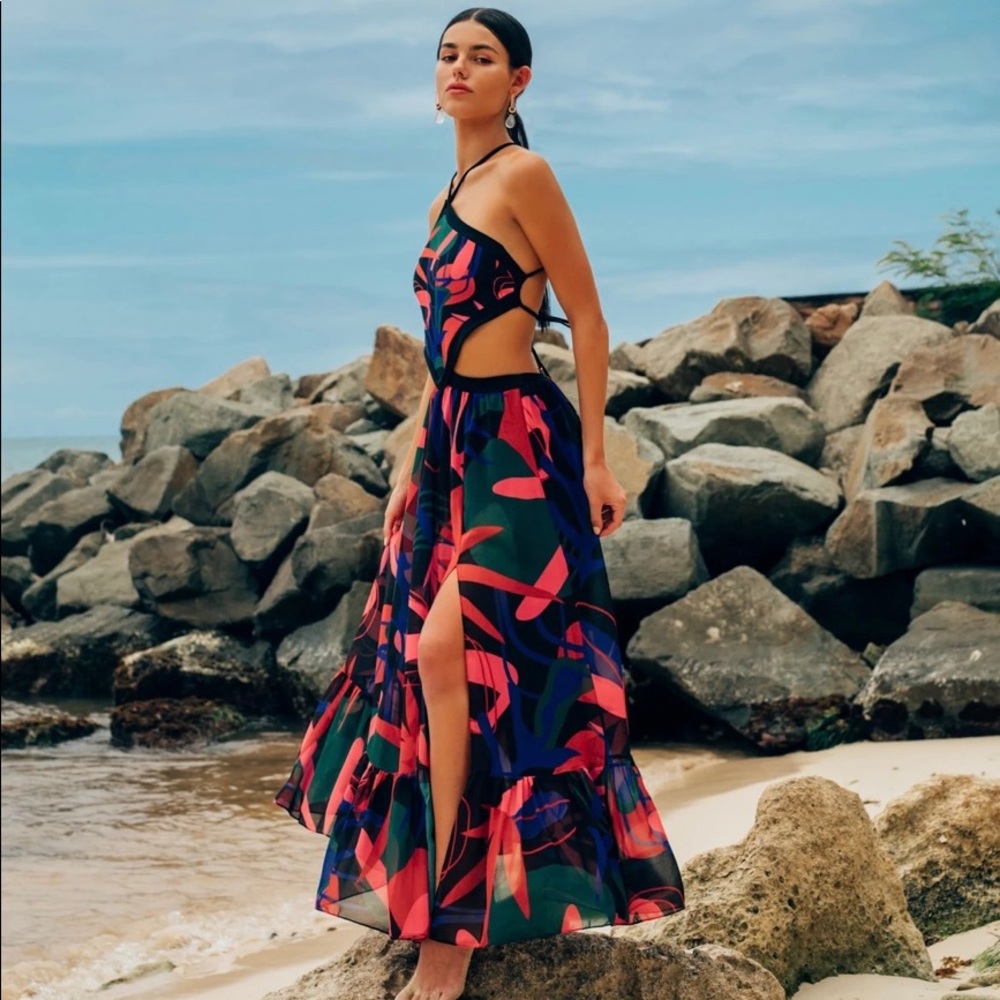 PatBO Rio Halter Beach Dress - Size S - NWT
